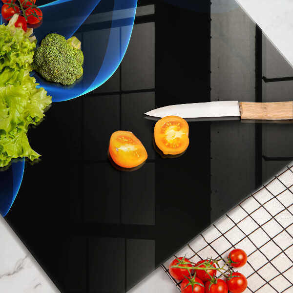 Protection plaque induction Lignes bleues de fumée