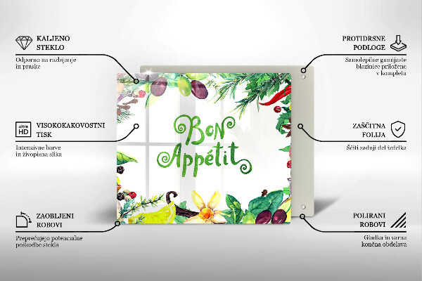 Protection plaque induction Inscription Bon Appetit