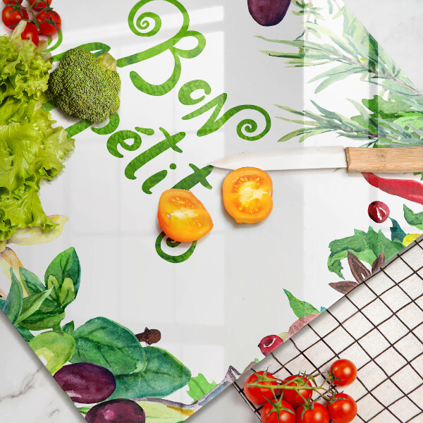 Protection plaque induction Inscription Bon Appetit