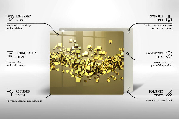 Protection plaque induction Géométrie 3D abstraite