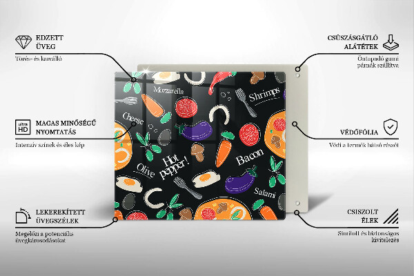 Protection plaque induction Illustration de la nourriture