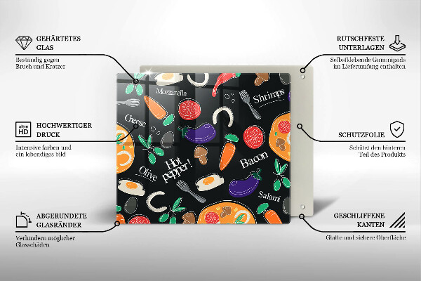 Protection plaque induction Illustration de la nourriture