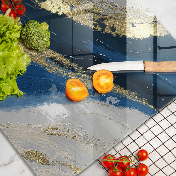 Protège plaque de cuisson Texture avec de l'or