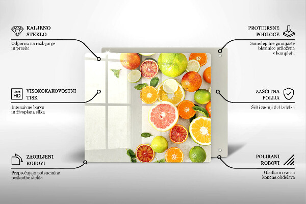 Protège plaque de cuisson Les agrumes