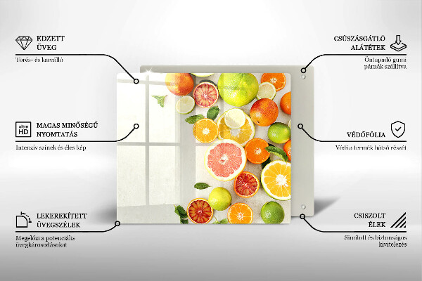 Protège plaque de cuisson Les agrumes