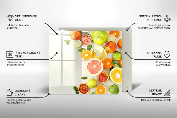 Protège plaque de cuisson Les agrumes