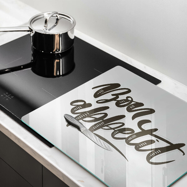 Protège plaque de cuisson Inscripción de Bon Appetit