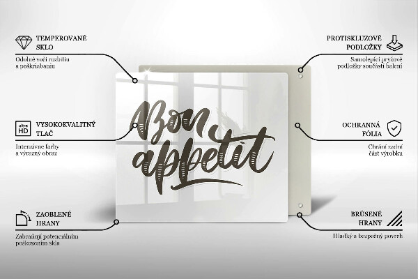 Protège plaque de cuisson Inscripción de Bon Appetit