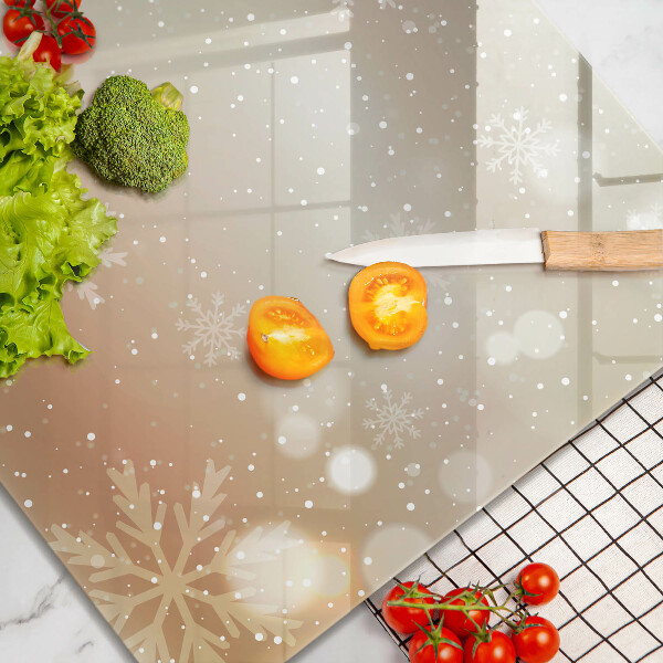Protège plaque de cuisson Flocons de neige