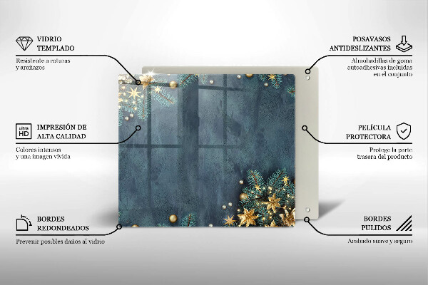 Protège plaque de cuisson décorations de Noël