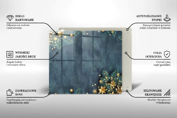 Protège plaque de cuisson décorations de Noël