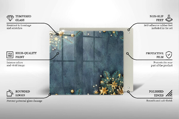 Protège plaque de cuisson décorations de Noël