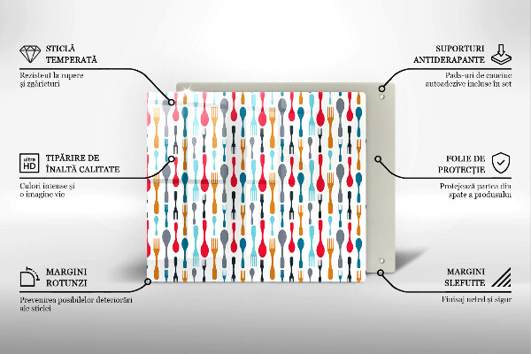 Protège plaque de cuisson Illustration de cuillère