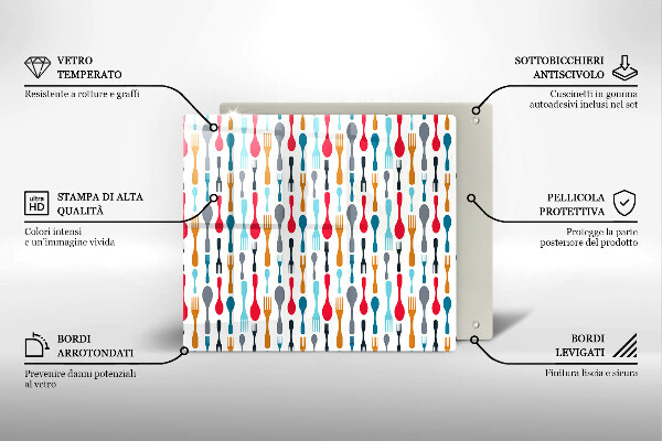 Protège plaque de cuisson Illustration de cuillère
