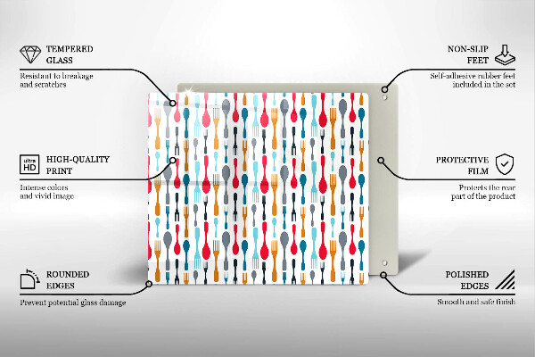 Protège plaque de cuisson Illustration de cuillère
