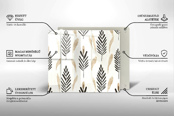 Protège plaque de cuisson Plantes bohèmes