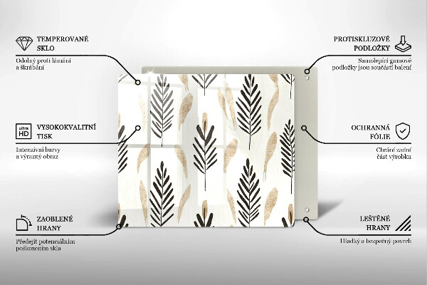 Protège plaque de cuisson Plantes bohèmes