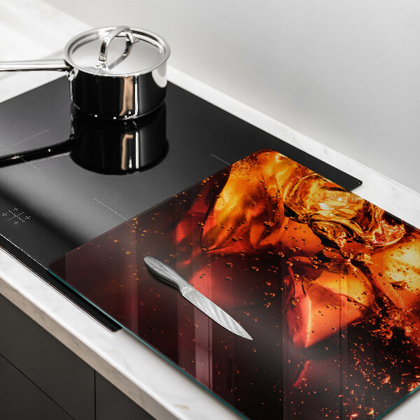 Protège plaque de cuisson Boisson au cola avec de la glace