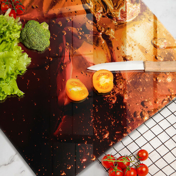 Protège plaque de cuisson Boisson au cola avec de la glace