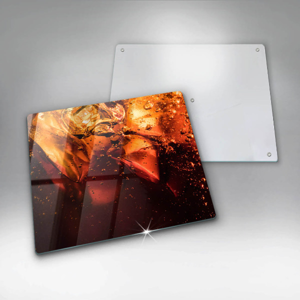 Protège plaque de cuisson Boisson au cola avec de la glace