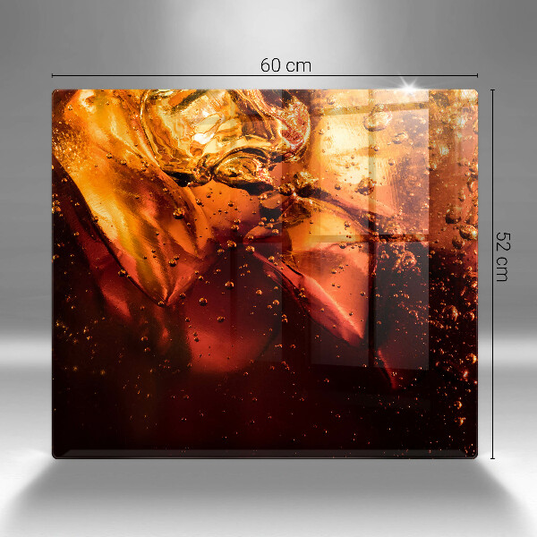 Protège plaque de cuisson Boisson au cola avec de la glace