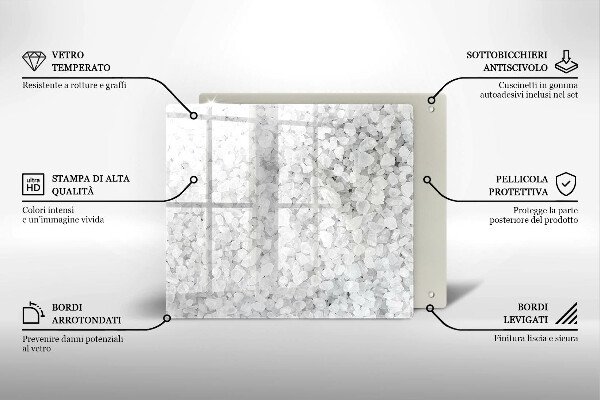 Protège plaque de cuisson Cristaux de sel