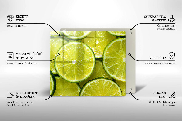 Protège plaque de cuisson Tranches de citron vert