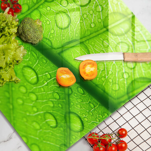 Protège plaque de cuisson Gros plan d'une feuille