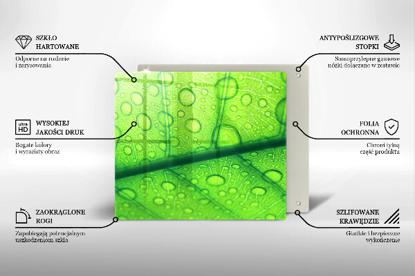 Protège plaque de cuisson Gros plan d'une feuille