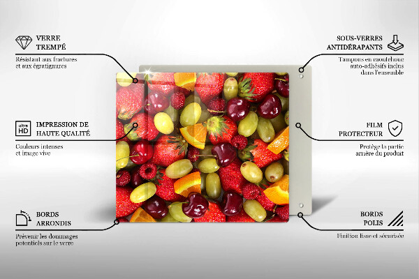 Protège plaque de cuisson Fruits d'été