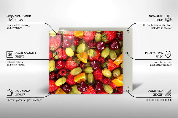 Protège plaque de cuisson Fruits d'été