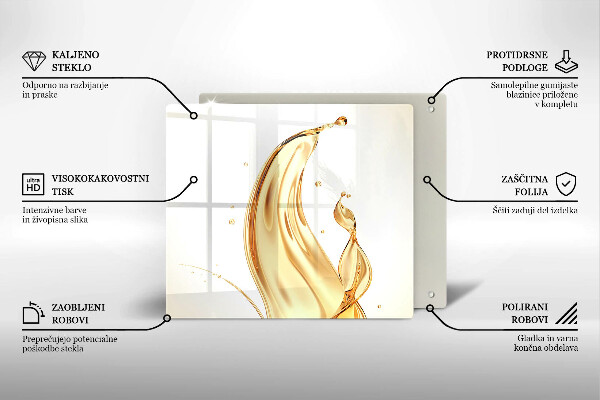 Protège plaque de cuisson huile d'olive