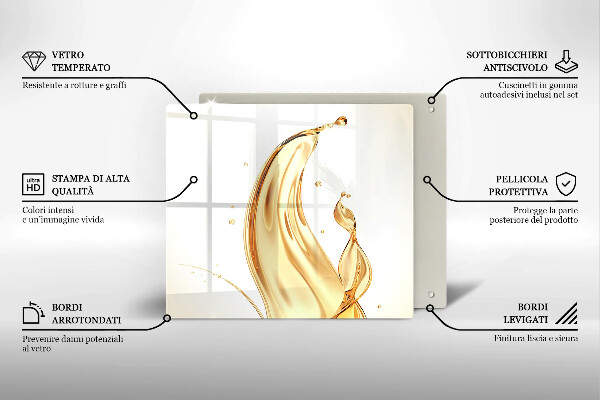 Protège plaque de cuisson huile d'olive