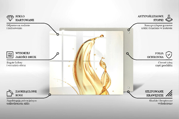 Protège plaque de cuisson huile d'olive