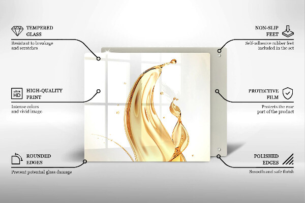 Protège plaque de cuisson huile d'olive