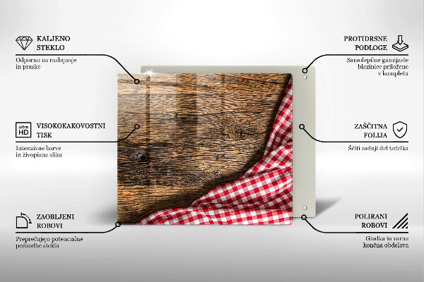 Protège plaque de cuisson Table en bois