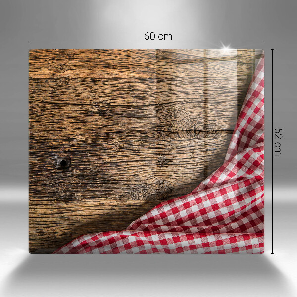 Protège plaque de cuisson Table en bois