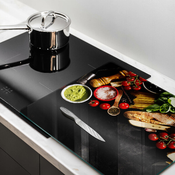 Protège plaque de cuisson Ingrédients et épices italiens