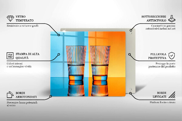 Protège plaque de cuisson Deux verres d'eau