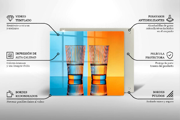 Protège plaque de cuisson Deux verres d'eau