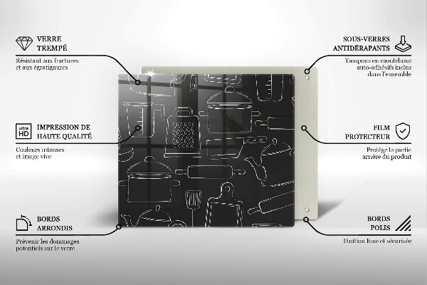 Protège plaque de cuisson Accessoires de cuisine de dessin animé