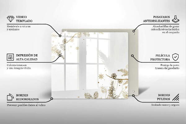 Protège plaque de cuisson Décorations d'hiver