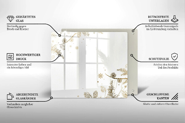 Protège plaque de cuisson Décorations d'hiver