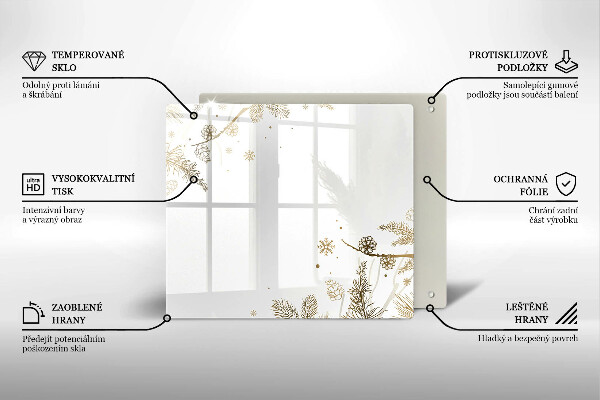 Protège plaque de cuisson Décorations d'hiver