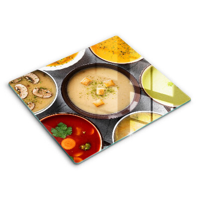 Protège plaque de cuisson Des soupes colorées