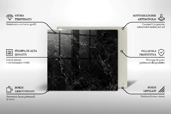 Protection plaque induction Marbre élégant