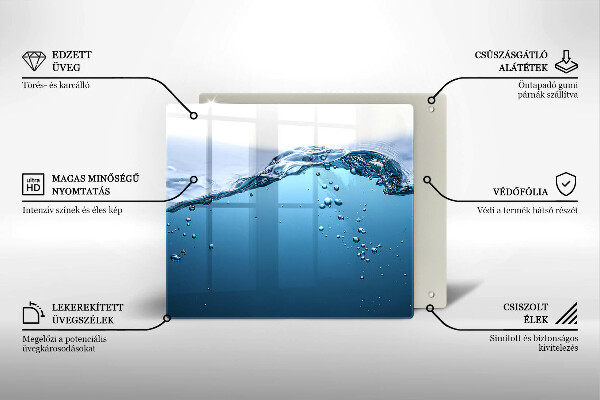 Protection plaque induction L'eau bleue