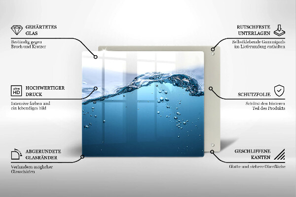 Protection plaque induction L'eau bleue