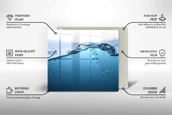 Protection plaque induction L'eau bleue