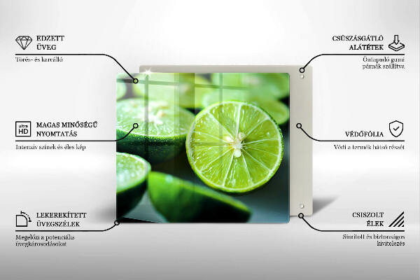 Protection plaque induction Agrumes citron vert